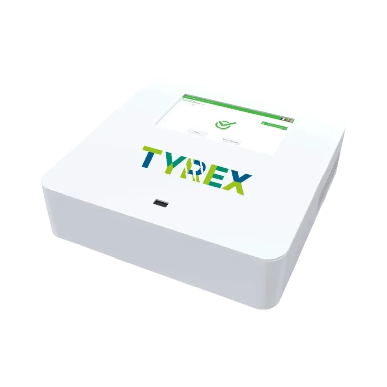 K-REX SATELLITE: Wall-mounted USB decontamination station for confined spaces with advanced antivirus and antimalware protection.